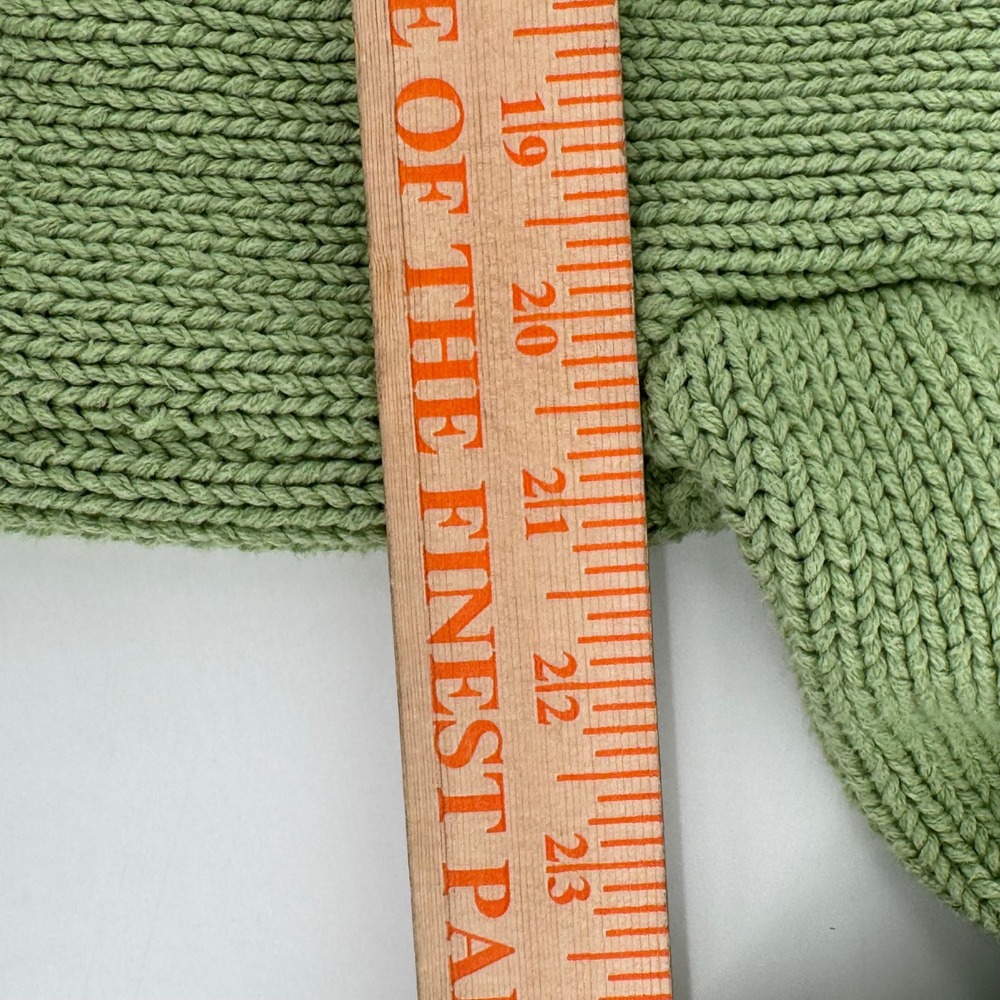 Princess Polly Sage Green Chunky Knit Balloon Sleeve Sweater SM Pullover - Picture 7 of 8